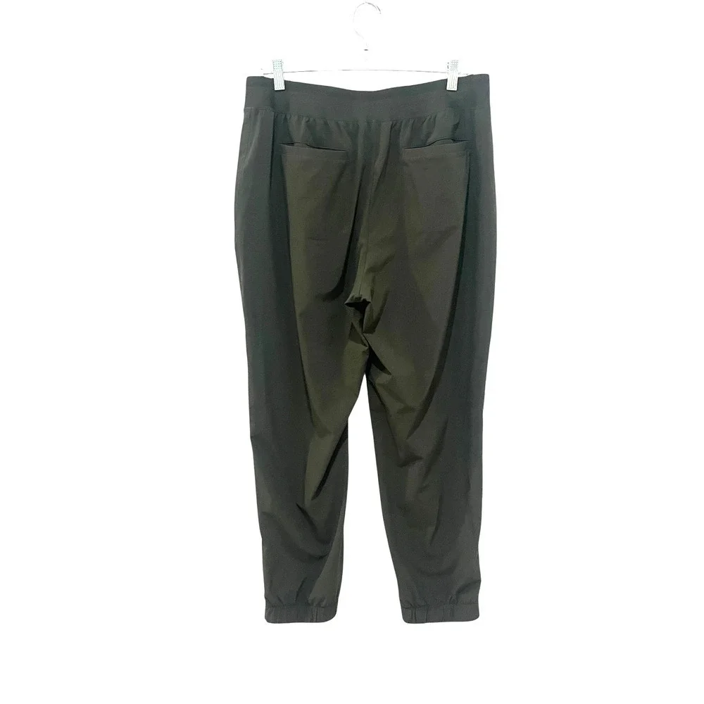 Athleta Olive Green Jogger with zip pant leg Size 14